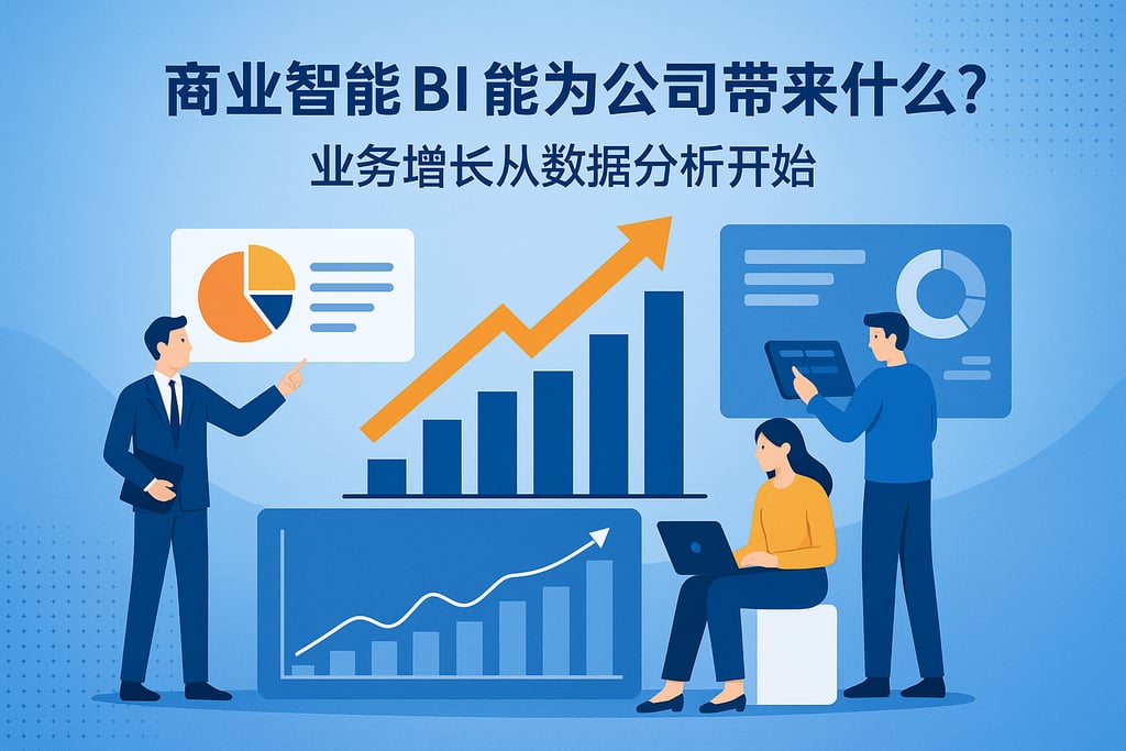 商业智能BI能为公司带来什么？业务增长从数据分析开始"